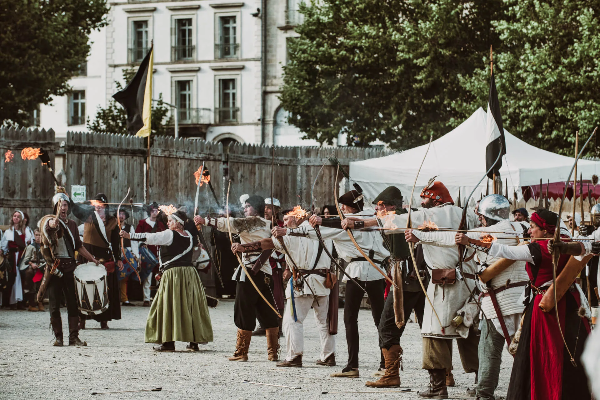 Concours de tir à l'arc aux Fêtes Renaissance du Roi de l'Oiseau au Puy-en-Velay