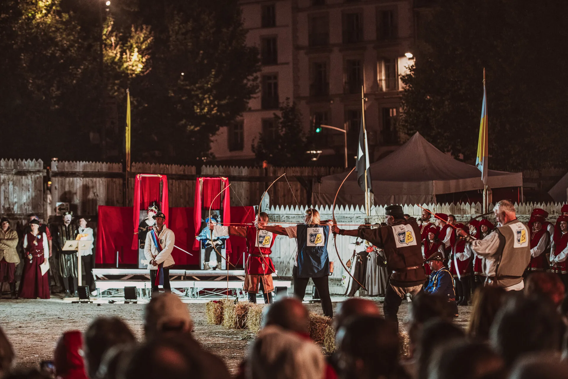 Concours de tir à l'arc aux Fêtes Renaissance du Roi de l'Oiseau au Puy-en-Velay