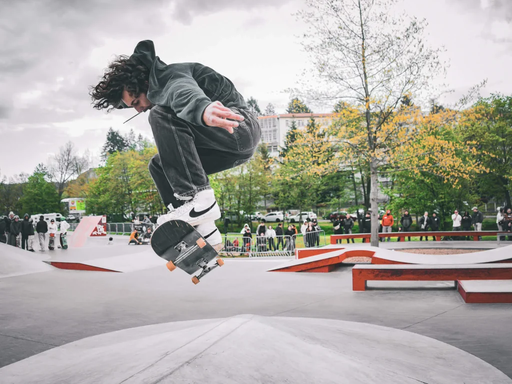 Freestyle au skate park du Puy-en-Velay