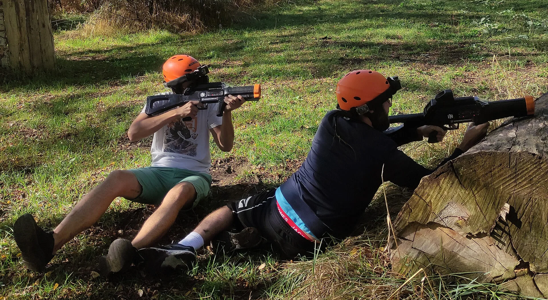 Un laser game en plein air