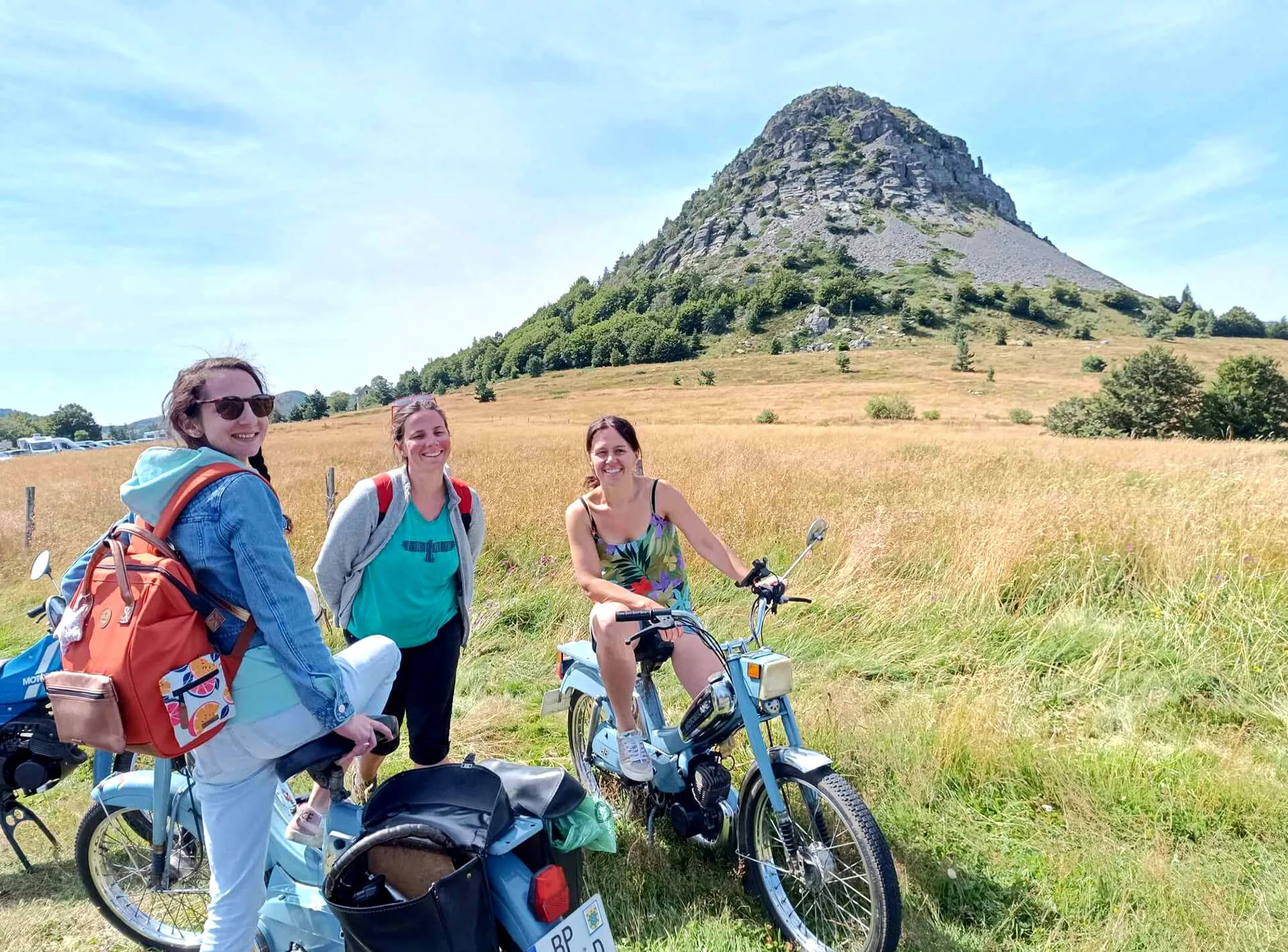 Des balades à mobylette au Mézenc