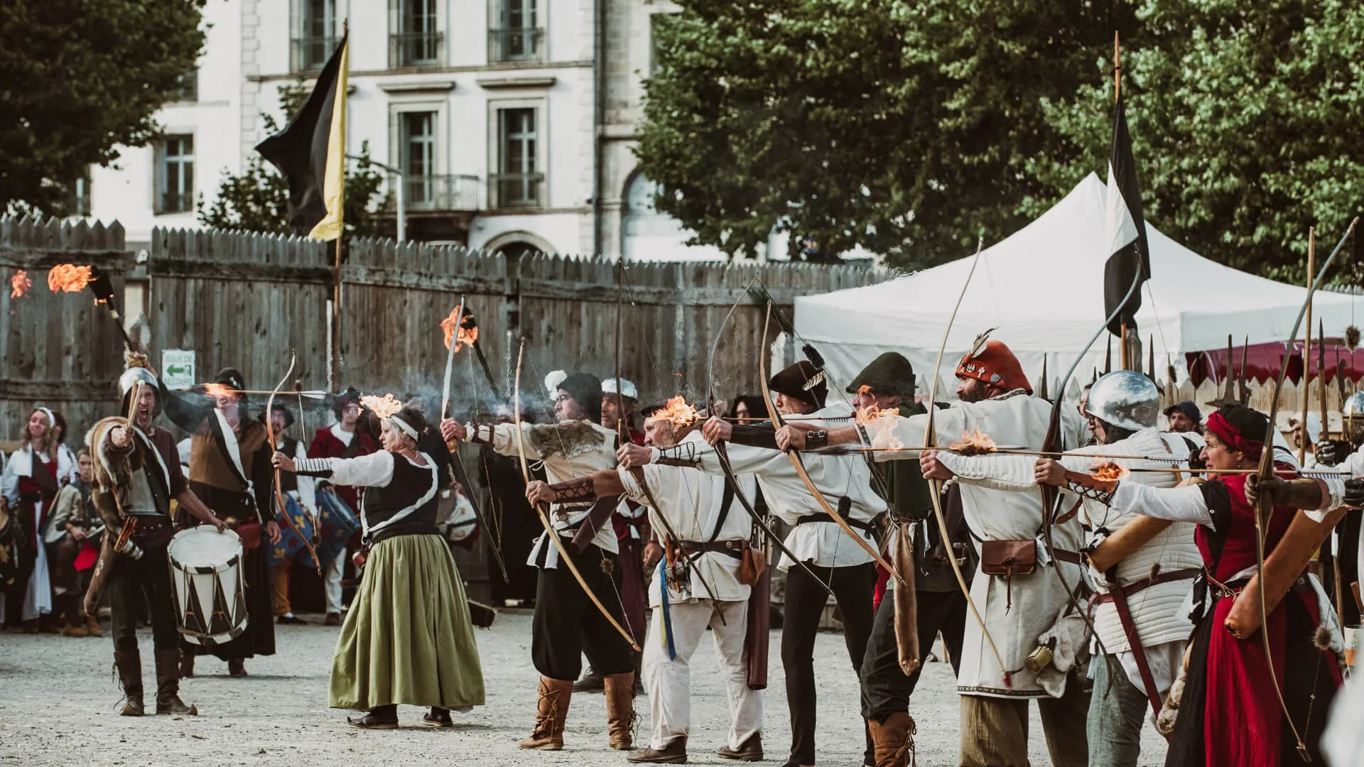 Concours de tir à l'arc aux Fêtes Renaissance du Roi de l'Oiseau au Puy-en-Velay