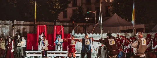 Concours de tir à l'arc aux Fêtes Renaissance du Roi de l'Oiseau au Puy-en-Velay