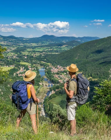 Randonné et point de vue à Lavoûte-Polignac sur le chemin de Saint-Jacques